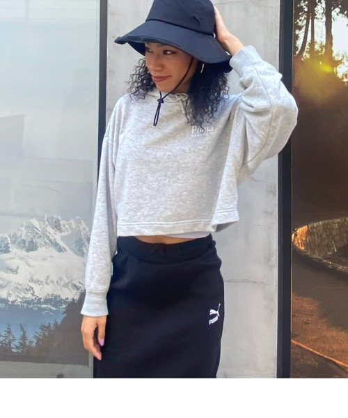 PUMA(プーマ)の「PUMA プーマ ウィメンズ プーマ チーム オーバーサイズ フーディ(パーカー・レディース・ブラック/ライトグレー/オフホワイト・X-SMALL/SMALL/MEDIUM/LARGE)」の19枚目の写真