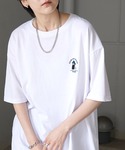 ILL'S | 24SS ワンポイント刺繍ロゴ ヒゲおじ / デイリーウォーキング ビッグシルエット半袖Tシャツ カットソー ユニセックス【ILL'S 】(T Shirts)