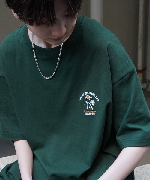 ILL'S（イルズ）の「25SS 新柄追加 ワンポイント刺繍ロゴ ヒゲおじ / デイリーウォーキング ビッグシルエット半袖Tシャツ カットソー メンズ レディース【ILL'S 】（Tシャツ/カットソー・メンズ・ブラック/ホワイト/グリーン系その他2/グリーン系その他3/ブラック系その他2/ブラック系その他3/グレー系その他4/グレー系その他5/ベージュ系その他4/ベージュ系その他5/グリーン/ホワイト系その他/グレー系その他/ベージュ系その他/ホワイト系その他2/ホワイト系その他3/ホワイト系その他4/ホワイト系その他5/グレー系その他6/ホワイト系その他6/ベージュ系その他6/ブラック系その他4/グリーン系その他4/ホワイト系その他7・S/XL/L/M）」の22枚目の写真