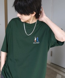 ILL'S（イルズ）の「新柄追加 ワンポイント刺繍ロゴ ヒゲおじ / デイリーウォーキング ビッグシルエット半袖Tシャツ カットソー メンズ レディース【ILL'S 】（Tシャツ/カットソー）」
