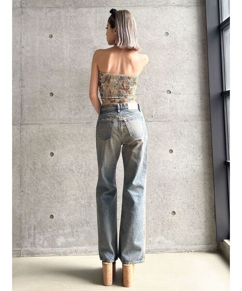 GYDA（ジェイダ）の「FLOWER PATTERNベアビスチェ（チューブトップ・レディース・アイボリー/ブラック・FREE）」の13枚目の写真