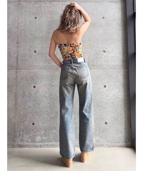 GYDA（ジェイダ）の「FLOWER PATTERNベアビスチェ（チューブトップ・レディース・アイボリー/ブラック・FREE）」の19枚目の写真