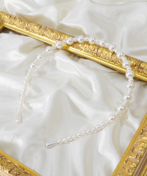 styiro（スタイロ）の「パールデザインカチューシャ（カチューシャ・レディース・ホワイト系その他/ホワイト系その他2/ホワイト系その他4/ホワイト系その他5/ホワイト系その他6/ホワイト系その他3/ホワイト系その他7・FREE）」の6枚目の写真