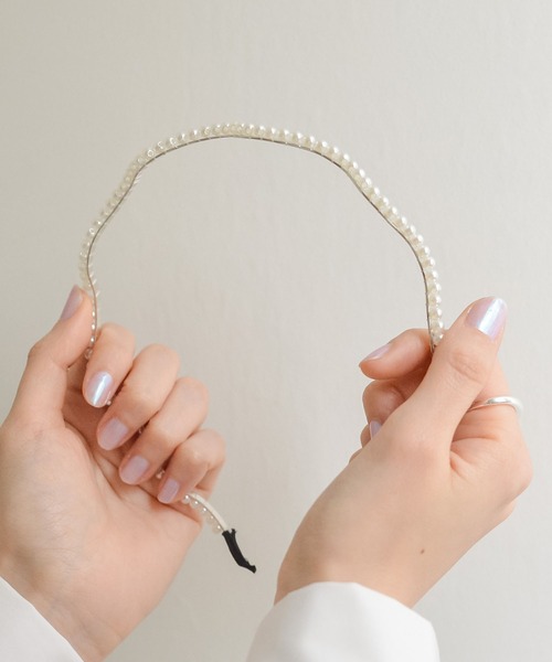 styiro（スタイロ）の「パールデザインカチューシャ（カチューシャ・レディース・ホワイト系その他/ホワイト系その他2/ホワイト系その他4/ホワイト系その他5/ホワイト系その他6/ホワイト系その他3/ホワイト系その他7・FREE）」の14枚目の写真