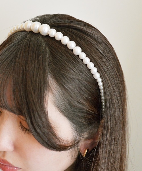 styiro（スタイロ）の「パールデザインカチューシャ（カチューシャ・レディース・ホワイト系その他/ホワイト系その他2/ホワイト系その他4/ホワイト系その他5/ホワイト系その他6/ホワイト系その他3/ホワイト系その他7・FREE）」の20枚目の写真
