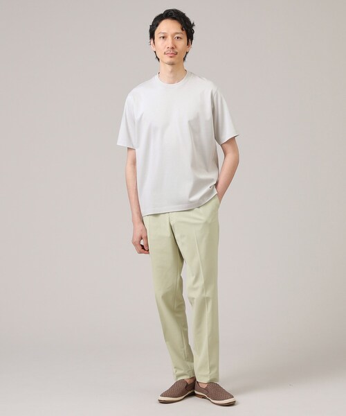 TAKEO KIKUCHI(タケオキクチ)の「【抗菌防臭】ジャケットインナー 半袖 カットソー(Tシャツ/カットソー・メンズ・ホワイト/ライトグレー/ライトブルー/ブラック・01/02/03/04/05)」の12枚目の写真