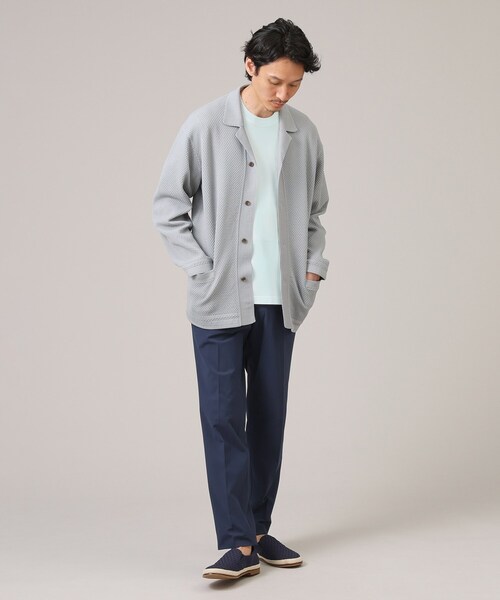 TAKEO KIKUCHI(タケオキクチ)の「【抗菌防臭】ジャケットインナー 半袖 カットソー(Tシャツ/カットソー・メンズ・ホワイト/ライトグレー/ライトブルー/ブラック・01/02/03/04/05)」の15枚目の写真