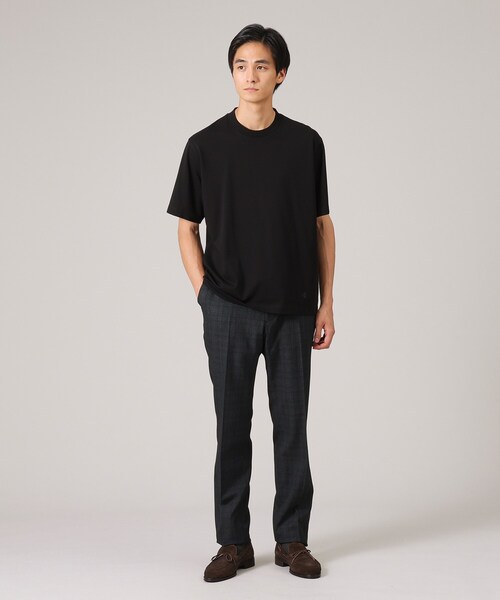 TAKEO KIKUCHI(タケオキクチ)の「【抗菌防臭】ジャケットインナー 半袖 カットソー(Tシャツ/カットソー・メンズ・ホワイト/ライトグレー/ライトブルー/ブラック・01/02/03/04/05)」の20枚目の写真