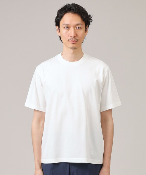 TAKEO KIKUCHI(タケオキクチ)の「【抗菌防臭】ジャケットインナー 半袖 カットソー(Tシャツ/カットソー・メンズ・ホワイト/ライトグレー/ライトブルー/ブラック・01/02/03/04/05)」の22枚目の写真