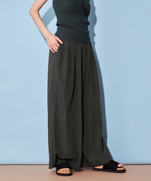 CITEN（シテン）の「＜CITEN＞3タック イージー ワイド パンツ（その他パンツ・レディース・ダークグリーン/ライトブルー/ダークグレー/オリーブ/ベージュ・S/M）」の8枚目の写真