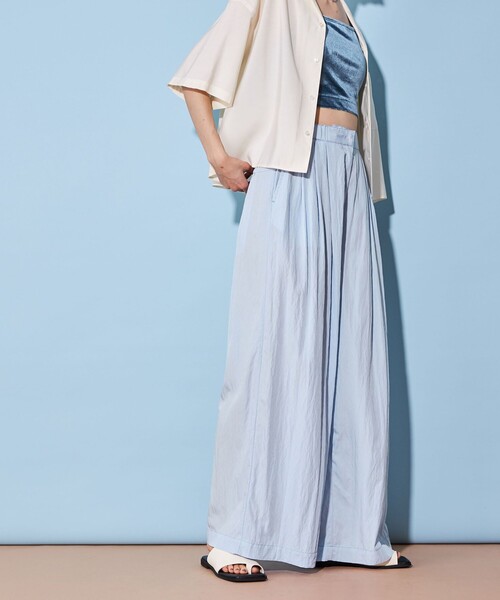 CITEN（シテン）の「＜CITEN＞3タック イージー ワイド パンツ（その他パンツ・レディース・ダークグリーン/ライトブルー/ダークグレー/オリーブ/ベージュ・S/M）」の14枚目の写真