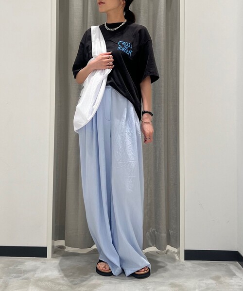 CITEN（シテン）の「＜CITEN＞3タック イージー ワイド パンツ（その他パンツ・レディース・ダークグリーン/ライトブルー/ダークグレー/オリーブ/ベージュ・S/M）」の19枚目の写真