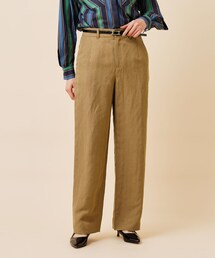 UNTITLED | ◆【セットアップ可能】リネン混セミワイドパンツ(その他パンツ)