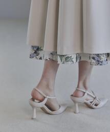 EDIT COLOGNE | ナロークロスストラッフパンプス(パンプス)