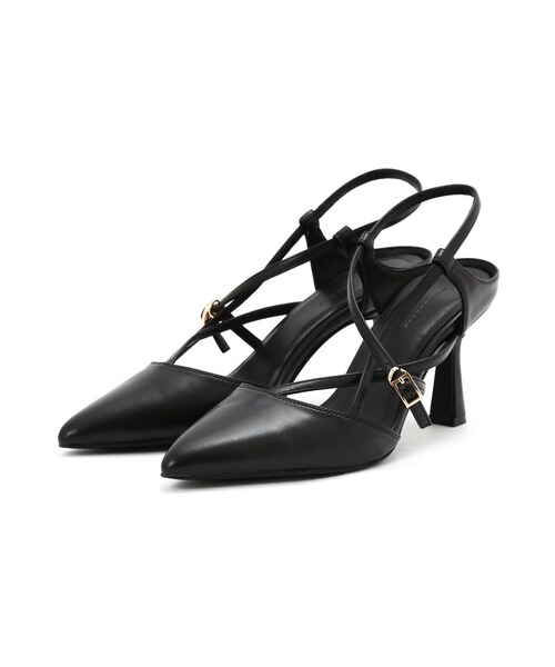 EDIT COLOGNE(エディットコロン)の「ナロークロスストラッフパンプス(パンプス・レディース・ライトグリーン/ベージュ/ブラック・23.0cm/23.5cm/24.0cm)」の5枚目の写真