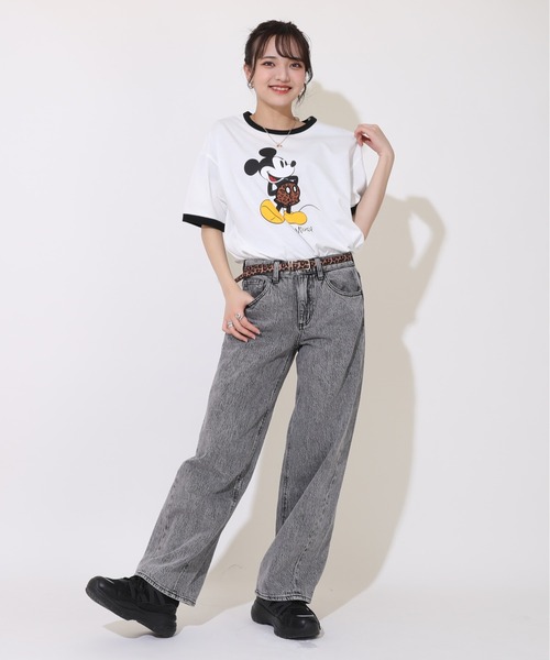 Disney(ディズニー)の「親子お揃い ディズニー リンガーTシャツ 9235A(Tシャツ/カットソー・レディース・ブラック×レッド/その他9・M/L/XL/S)」の11枚目の写真