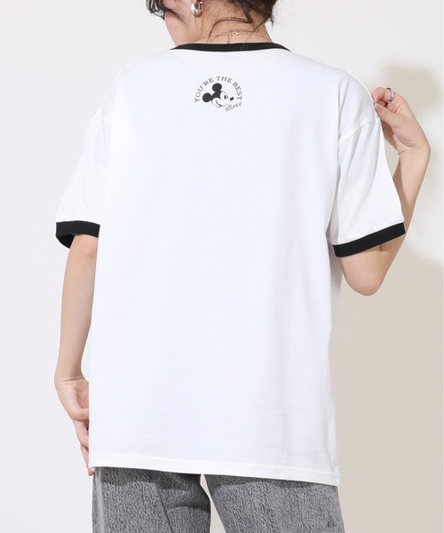 Disney(ディズニー)の「親子お揃い ディズニー リンガーTシャツ 9235A(Tシャツ/カットソー・レディース・ブラック×レッド/その他9・M/L/XL/S)」の9枚目の写真