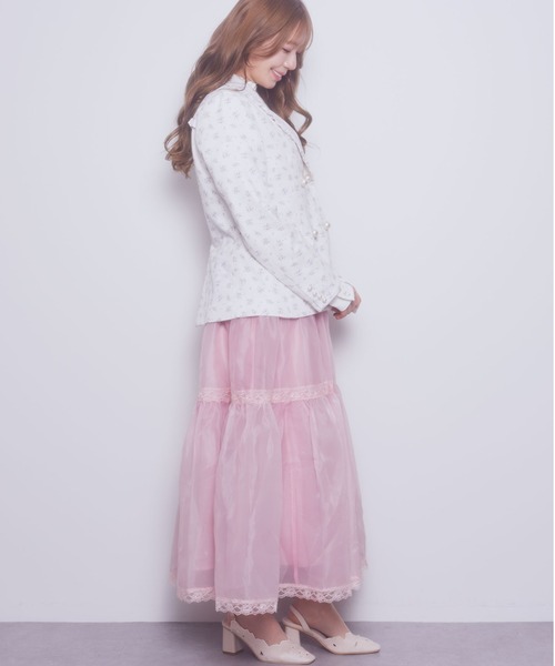 Areeam(アリーム)の「フラワーフリルジャケット(その他アウター・レディース・ライトブルー/オフホワイト・FREE)」の13枚目の写真