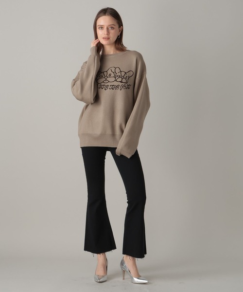 GAB GAB（ガブガブ）の「【FOREVER21×GAB GAB】ジャガードプルオーバー（ニット/セーター・レディース・ベージュ/チャコールグレー・FREE）」の10枚目の写真