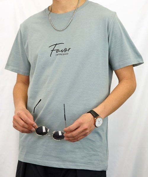Burner(バーナー)の「【GROOVY STORE】スモールロゴプリント半袖クルーTシャツ(Tシャツ/カットソー・メンズ・モカ/ブルーグラス/スミクロ/インディゴブルー/ピンク/ブラック/ネイビー/ホワイト/スモーキーグリーン系/ホワイト系その他2/ブラック系その他2/グレイッシュブルー・LL/M/L)」の10枚目の写真
