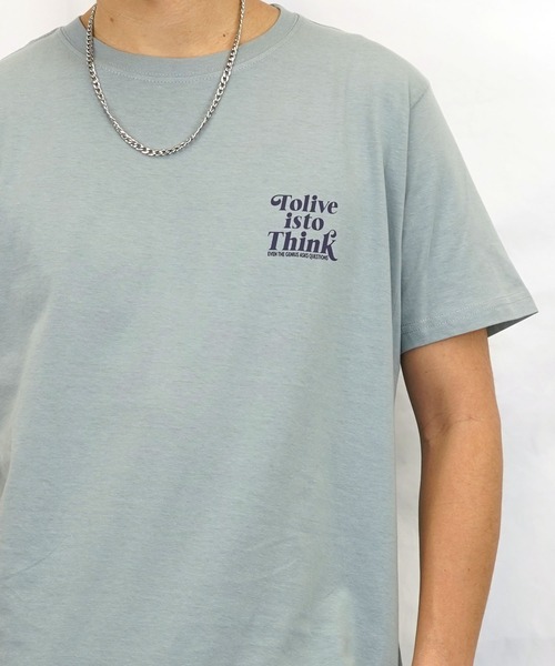 Burner(バーナー)の「【GROOVY STORE】スモールロゴプリント半袖クルーTシャツ(Tシャツ/カットソー・メンズ・モカ/ブルーグラス/スミクロ/インディゴブルー/ピンク/ブラック/ネイビー/ホワイト/スモーキーグリーン系/ホワイト系その他2/ブラック系その他2/グレイッシュブルー・LL/M/L)」の11枚目の写真