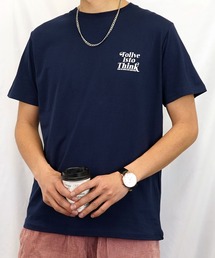 【GROOVY STORE】スモールロゴプリント半袖クルーTシャツ