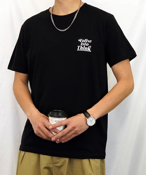 Burner(バーナー)の「【GROOVY STORE】スモールロゴプリント半袖クルーTシャツ(Tシャツ/カットソー・メンズ・モカ/ブルーグラス/スミクロ/インディゴブルー/ピンク/ブラック/ネイビー/ホワイト/スモーキーグリーン系/ホワイト系その他2/ブラック系その他2/グレイッシュブルー・LL/M/L)」の5枚目の写真