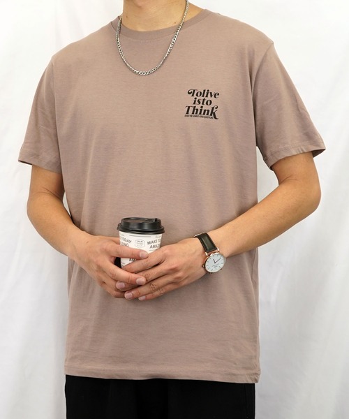 Burner(バーナー)の「【GROOVY STORE】スモールロゴプリント半袖クルーTシャツ(Tシャツ/カットソー・メンズ・モカ/ブルーグラス/スミクロ/インディゴブルー/ピンク/ブラック/ネイビー/ホワイト/スモーキーグリーン系/ホワイト系その他2/ブラック系その他2/グレイッシュブルー・LL/M/L)」の6枚目の写真