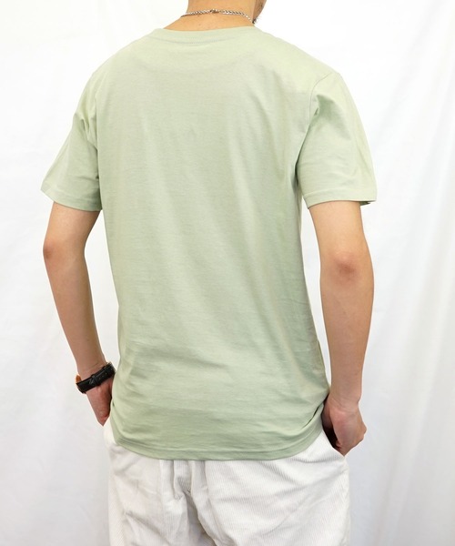 Burner(バーナー)の「【GROOVY STORE】スモールロゴプリント半袖クルーTシャツ(Tシャツ/カットソー・メンズ・モカ/ブルーグラス/スミクロ/インディゴブルー/ピンク/ブラック/ネイビー/ホワイト/スモーキーグリーン系/ホワイト系その他2/ブラック系その他2/グレイッシュブルー・LL/M/L)」の17枚目の写真