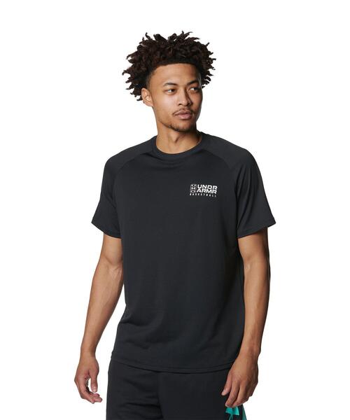 UNDER ARMOUR(アンダーアーマー)の「UAテック グラフィック ショートスリーブTシャツ(バスケットボール/メンズ)(Tシャツ/カットソー・メンズ・ブラック系その他・S/M/L/XL/XXL)」の1枚目の写真
