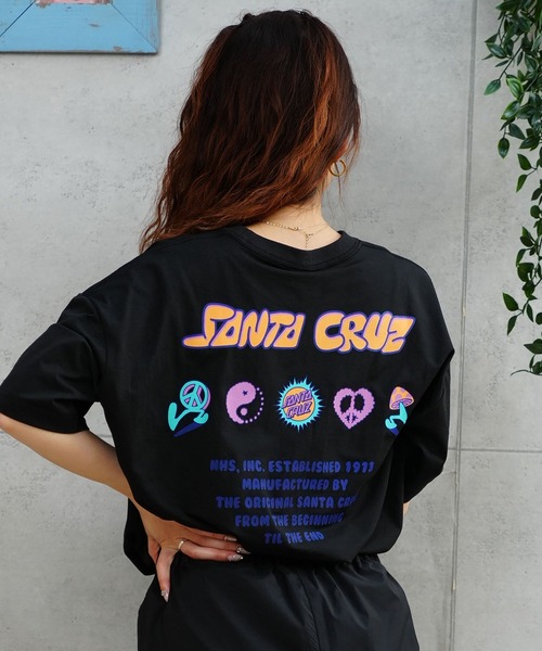 SANTA CRUZ（サンタクルーズ）の「【ムラサキスポーツ限定】SANTACRUZ/サンタクルーズ 半袖ラッシュガード 水陸両用 UVカット オーバーサイズ ユニセックス 502242633（Tシャツ/カットソー・レディース・ブラック/ホワイト・L/M）」の10枚目の写真