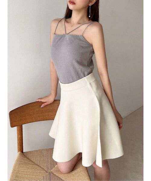 RESEXXY（リゼクシー）の「ビットチェーンアンサンブルトップス（カーディガン/ボレロ・レディース・グレー/ホワイト/ブラック・FREE）」の3枚目の写真