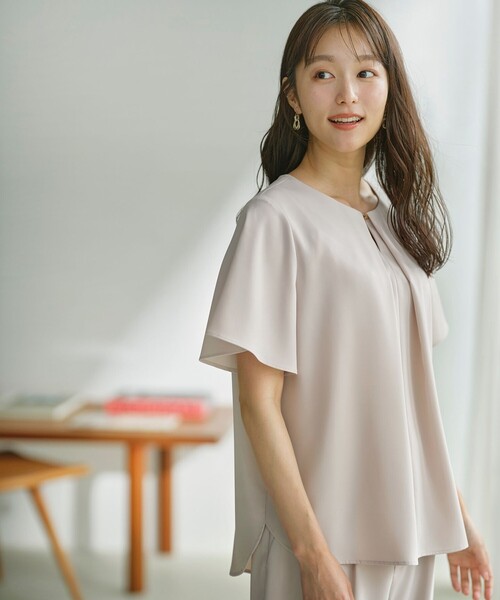 ルーニィ新品⭐️洗える❗️UVカット接触冷感速乾ウエストリボンキュロットパンツ ルーニィ新品⭐️洗える❗️UVカット接触冷感速乾ウエストリボン