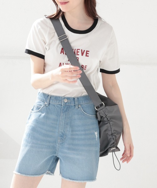 Honeys(ハニーズ)の「【撥水加工】サイドドローコードバッグ(ショルダーバッグ・レディース・アイボリー/ブラック/ダークグレー/カーキ/シルバー・FREE)」の19枚目の写真