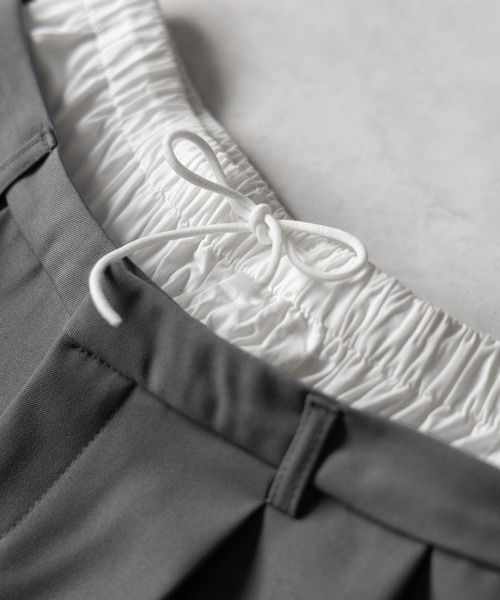 me+em select(ミームセレクト)の「※※【 選べる3サイズ 】ダブルウエストツータックワイドスラックス / double waist 2 tuck wide slacks(スラックス・レディース・ブラック/グレー・SMALL/MEDIUM/LARGE)」の17枚目の写真
