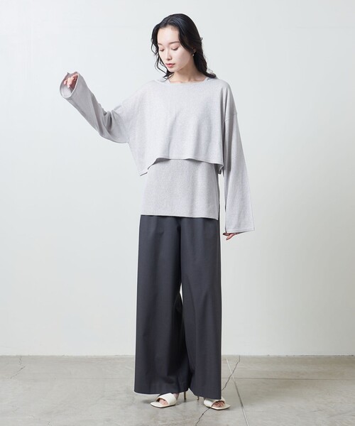 マルゥ ユナイテッドアローズ MARW UNITED ARROWS ラメ アンサンブルニット アンサンブルニット 9113 699 0027 シルバー MARW UNITED ARROWS(マルゥ ユナイテッドアローズ) ラメ