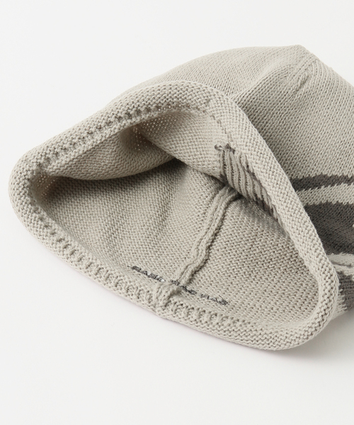 SAN SAN GEAR（サンサンギア）の「【SAN SAN GEAR / サンサンギア】LOGO BEANIE（ニットキャップ/ビーニー・メンズ・グレー/ブラック系その他・FREE）」の4枚目の写真