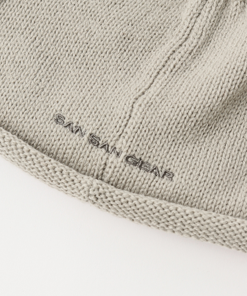 SAN SAN GEAR（サンサンギア）の「【SAN SAN GEAR / サンサンギア】LOGO BEANIE（ニットキャップ/ビーニー・メンズ・グレー/ブラック系その他・FREE）」の5枚目の写真