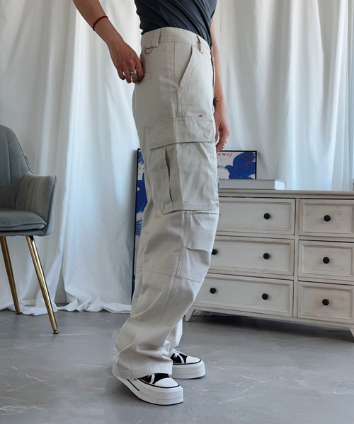 aimoha(アイモハ)の「【Aimoha】ストレートパンツ(その他パンツ・レディース・グリーン/レッド/ベージュ・SMALL/MEDIUM/LARGE)」の11枚目の写真