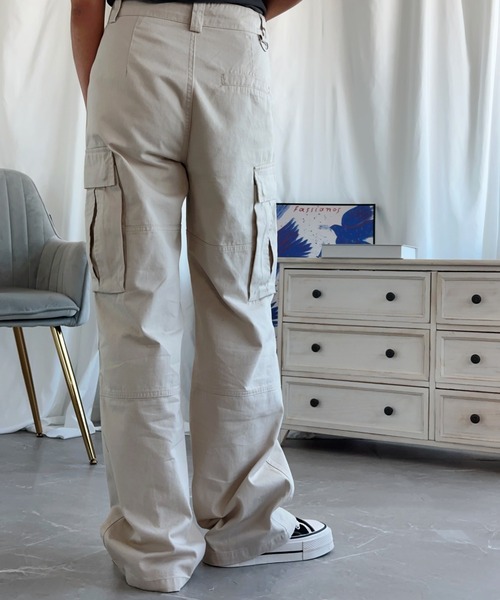 aimoha(アイモハ)の「【Aimoha】ストレートパンツ(その他パンツ・レディース・グリーン/レッド/ベージュ・SMALL/MEDIUM/LARGE)」の12枚目の写真