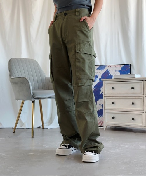 aimoha(アイモハ)の「【Aimoha】ストレートパンツ(その他パンツ・レディース・グリーン/レッド/ベージュ・SMALL/MEDIUM/LARGE)」の20枚目の写真
