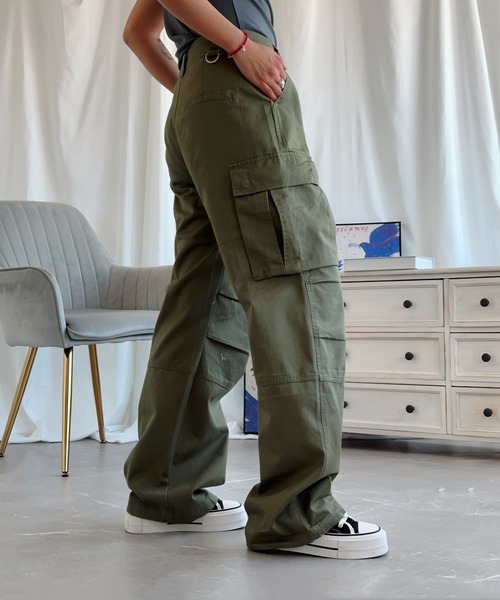 aimoha(アイモハ)の「【Aimoha】ストレートパンツ(その他パンツ・レディース・グリーン/レッド/ベージュ・SMALL/MEDIUM/LARGE)」の21枚目の写真