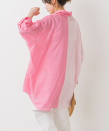 コットンリネンロングシャツ