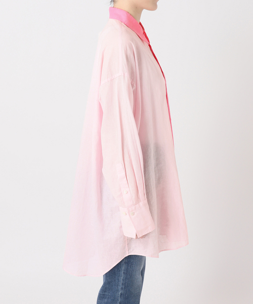 Spick & Span(スピックアンドスパン)の「コットンリネンロングシャツ(シャツ/ブラウス・レディース・ベージュ/ピンク系その他・FREE)」の13枚目の写真