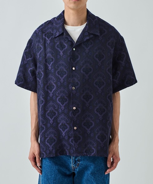 superNova.(スーパーノヴァ)の「【superNova./スーパーノヴァ】Aloha shirt-Damask jacquard(シャツ/ブラウス・メンズ・パープル・S/M)」の4枚目の写真