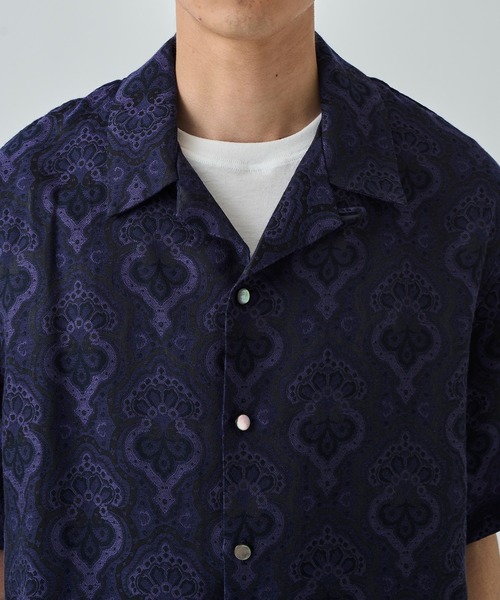 superNova.(スーパーノヴァ)の「【superNova./スーパーノヴァ】Aloha shirt-Damask jacquard(シャツ/ブラウス・メンズ・パープル・S/M)」の7枚目の写真