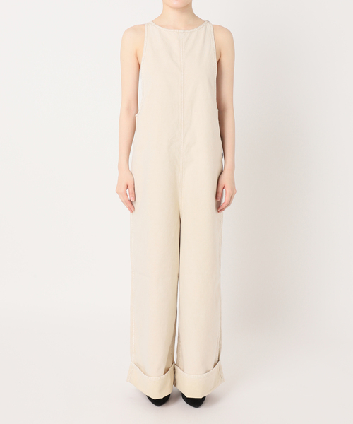 FRAMeWORK ケミカルウォッシュアメスリサロペット 38 FRAMeWORK（フレームワーク）の「ケミカルウォッシュアメスリ