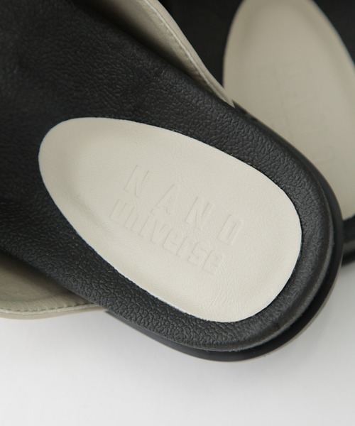 NANO universe(ナノユニバース)の「メタルバックルベルテッドサンダル(サンダル・レディース・ブラック/ライトベージュ・36/37/38)」の4枚目の写真