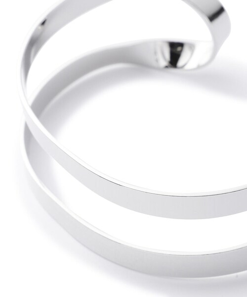 N.（N. Natural Beauty Basic）（エヌエヌナチュラルビューティーベーシック）の「ダブルラインバングル（バングル/リストバンド・レディース・シルバー/ゴールド・FREE）」の4枚目の写真