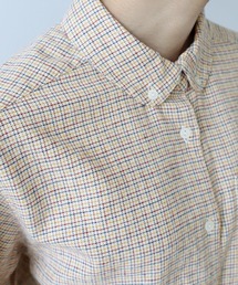 PAR ICI | ネルチェック 丸襟ボタンダウンシャツ(シャツ/ブラウス)